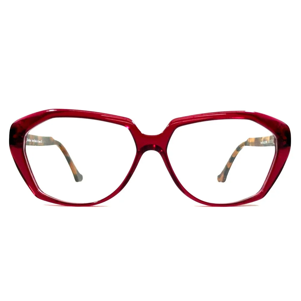 PLM Creation Eyeglasses Frames FANTASQUE VII 248 Red Tortoise Cat Eye 55-13-145
